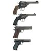 Image 2 : Two Double Action Revolvers and Two Semi-Automatic Pistols -A) Webley & Scott Mark VI Revolver