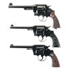 Image 1 : Three Double Action Revolvers -A) Smith & Wesson Hand Ejector Revolver in 45 Long Colt with British 