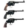 Image 2 : Three Double Action Revolvers -A) Smith & Wesson Hand Ejector Revolver in 45 Long Colt with British 