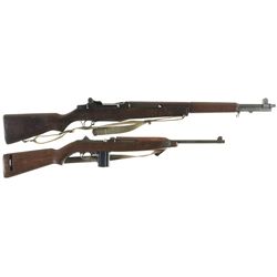 Two U.S. Semi-Automatic Longarms -A) Winchester M1 Garand Rifle