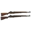 Image 1 : Two U.S. M1 Garand Semi-Automatic Rifles -A) Springfield M1 Garand Rifle