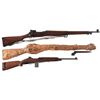 Image 1 : Two Military Rifles and One Carbine -A) U.S. Winchester Model 1917 Bolt Action Rifle