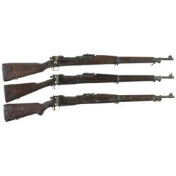 Collector's Lot of Three U.S. Model 1903 Bolt Action Rifles -A) Remington Model 1903 Rifle
