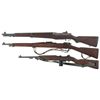 Image 2 : Two U.S. Rifles and One Carbine -A) U.S. Springfield M1 Garand Rifle with Accessories