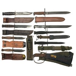 Collector's Lot of U.S. Military Knives and Bayonets