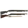 Image 1 : Collector's Lot of Two Slide Action "Fighting" Shotguns -A) Mossberg 500A Shotgun with Heatshield/Ba