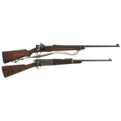 Collector's Lot of Two U.S. Military Bolt Action Long Guns -A) Springfield Armory Model 1922MI Rifle