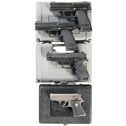 Four Semi-Automatic Pistols -A) Heckler & Koch USP 45 Pistol with Hardcase and Extra Magazine