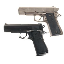 Two Seecamp Conversion Colt Semi-Automatic Pistols -A) Colt Combat Commander Model Pistol