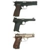 Image 1 : Collector's Lot of Three Browning Semi-Automatic Pistols -A) Browning High Power Pistol