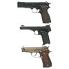 Image 2 : Collector's Lot of Three Browning Semi-Automatic Pistols -A) Browning High Power Pistol