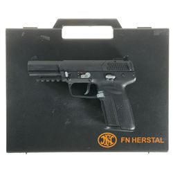 Cased FNH Model Five-seven Semi-Automatic Pistol with Extra Magazines