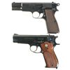 Image 1 : Two Semi-Automatic Pistols -A) Belgium Browning High Power Pistol