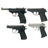 Image 1 : Four Semi-Automatic Pistols -A) Walther/Interarms P38 Pistol