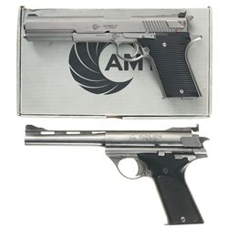 Two Semi-Automatic Pistols -A) AMT Automag III Pistol with Box