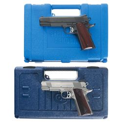 Two Cased Semi-Automatic Pistols -A) Springfield Armory 1911A1 Pistol with Extra Magazine