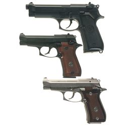 Three Beretta Semi-Automatic Pistols -A) Beretta Model 92FS Pistol