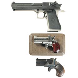 Three Pistols -A) IMI Desert Eagle 357 Magnum Semi-Automatic Pistol