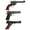 Image 2 : Three Handguns -A) ASM Frontier Six Shooter Single Action Revolver