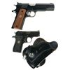 Image 1 : Two Colt Semi-Automatic Pistols with Accessories -A) Colt MK IV Series 70 Gold Cup National Match Pi