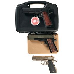 Three 1911 Style Semi-Automatic Pistols -A) Rock Island Armory Model 1911 A1 FS Tactical Pistol with