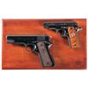 Image 1 : Two Colt Semi-Automatic Pistols -A) Cased Colt MK IV Second Edition Series 80 Government Model 380 P
