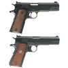 Image 2 : Collector's Lot of Two 1911 Style Semi-Automatic Pistols -A) Early Colt National Match .38 Special M