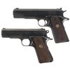 Image 1 : Two Colt Semi-Automatic Pistols -A) Colt National Match Pistol
