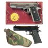Image 1 : Two Colt Semi-Automatic Pistols -A) Colt MK IV Series 80 Gold Cup National Match Pistol with Box