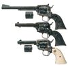 Image 1 : Three Colt Single Action Revolvers -A) Colt New Frontier Buntline Revolver