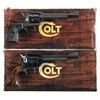 Image 1 : Collector's Lot of Two Colt Single Action Revolvers with Boxes -A) Colt New Frontier Scout Revolver