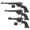 Image 1 : Three Colt Single Action Revolvers -A) Colt Peacemaker Buntline Revolver