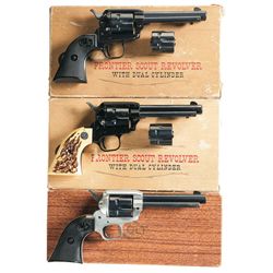Three Boxed Colt Frontier Scout Single Action Revolvers -A) Colt Frontier Scout Revolver with Extra 