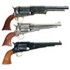 Image 2 : Three Percussion Revolver Replicas -A) Uberti Replica Colt Walker Revolver with Box