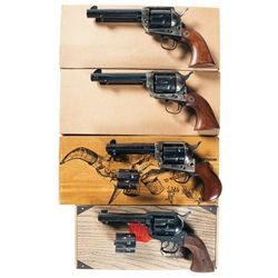 Four Boxed Single Action Revolvers -A) F.LLI Pietta Model 1873 Revolver