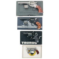 Four Revolvers -A) Ruger New Model Single Six Single Action Revolver with Case