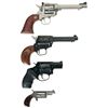 Image 2 : Four Revolvers -A) Ruger New Model Single Six Single Action Revolver with Case