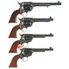 Image 2 : Four Boxed Single Action Revolvers -A) Uberti Hartford Model Revolver
