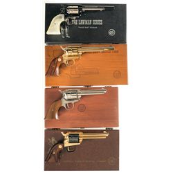 Four Cased Colt Single Action Revolvers -A) Colt Wild Bill Hickok Commemorative Frontier Scout Revol