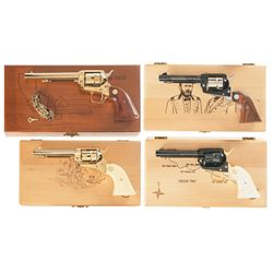 Collector's Lot of Four Cased Commemorative Colt Single Action Revolvers -A) Colt California Bicente