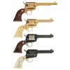 Image 2 : Collector's Lot of Four Cased Commemorative Colt Single Action Revolvers -A) Colt California Bicente