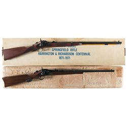 Two Boxed Replica Trapdoor Long Guns -A) Harrington & Richardson Officer's Model 1873 Rifle