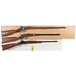 Three Pedersoli Long Guns -A) Pedersoli Model 1859 Sharps Rifle