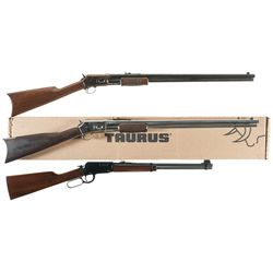 Three Rifles -A) Medium Frame Colt Lightning Slide Action Rifle