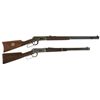 Image 1 : Two Winchester Lever Action Long Guns -A) Winchester Model 94 Legendary Frontiersman Commemorative R