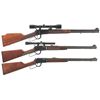 Image 1 : Three Winchester Lever Action Rifles -A) Winchester Model 94AE XTR Rifle in Rare 307 Caliber