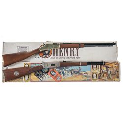 Two Boxed Lever Action Rifles -A) Henry Golden Boy Rifle