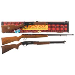 Three Long Guns -A) Winchester Model 94 Illinois Sesquicentennial Commemorative Lever Action Carbine