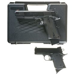 Two Semi-Automatic Pistols -A) Caspian Arms 1911A1 Pistol with Four Extended Magazines and Case
