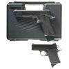 Image 1 : Two Semi-Automatic Pistols -A) Caspian Arms 1911A1 Pistol with Four Extended Magazines and Case